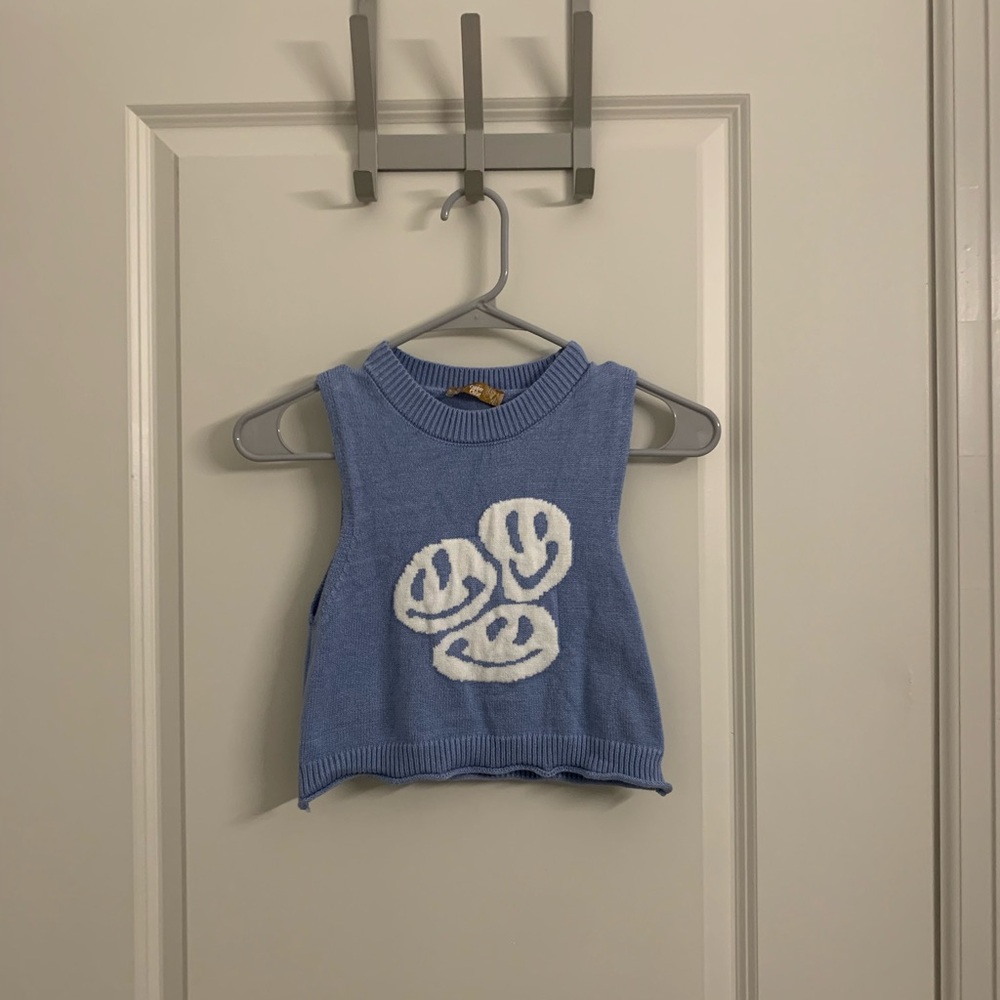 Smiley Crop Top